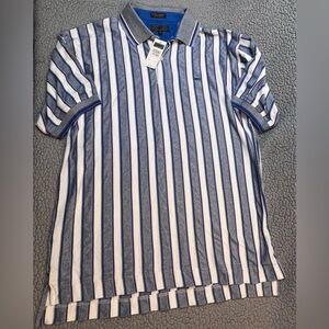 Vintage Alexander Julian Short Sleeve T Shirt Mens Size XL Striped New With Tags